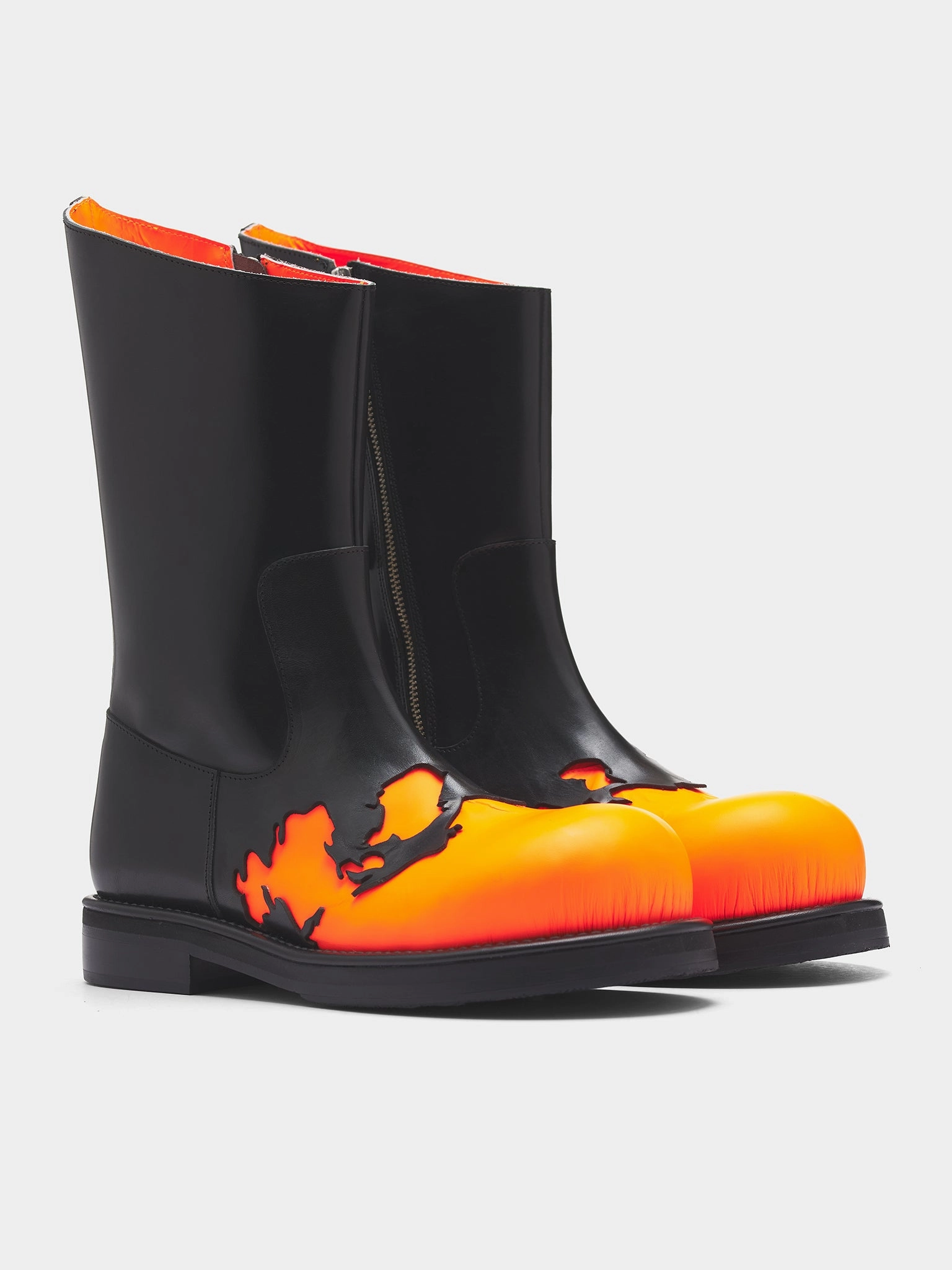 Dallas Boots Black Leather Burroughs Layer Boots (BURROUGHS-BLACK)