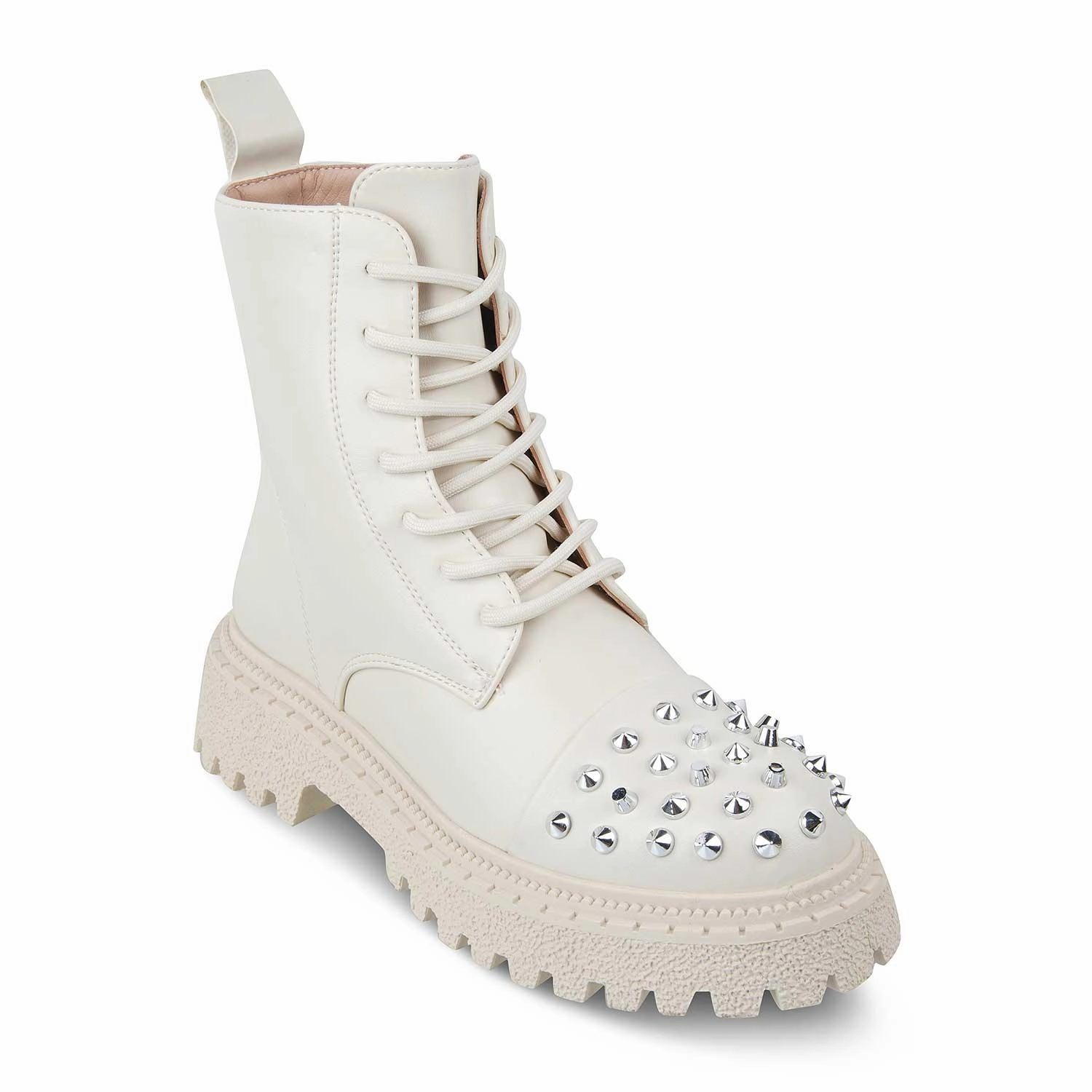 The Forcay Beige Women's Boots Tresmode Miltary Boots