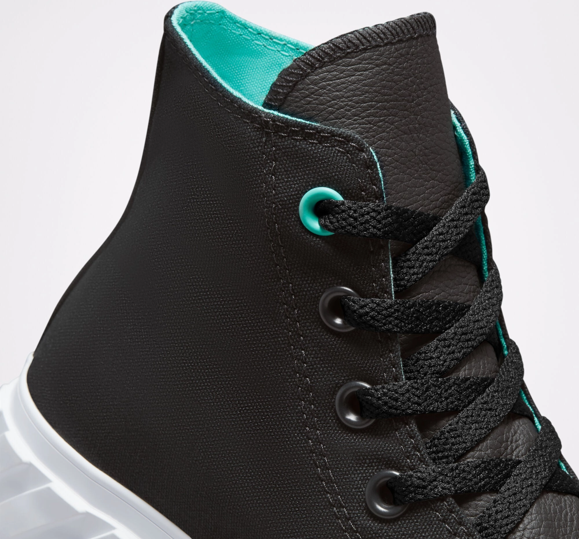 Converse scarpa sneakers da donna con zeppa Surface Fusion Lift Chuck Taylor All Star 571675C nero bianco Beth Sneakers