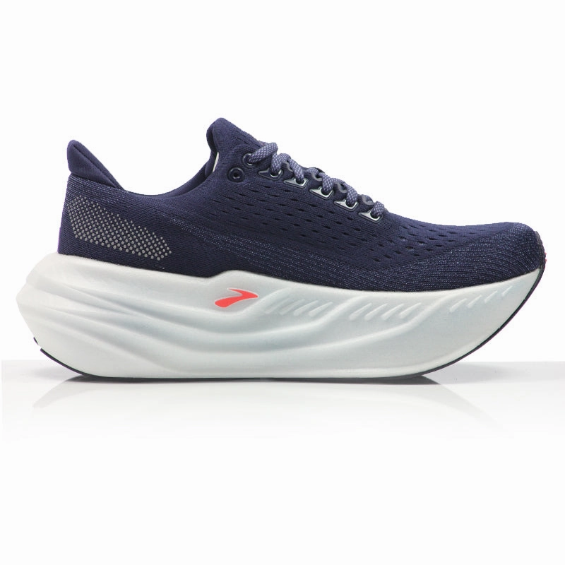 Brooks Glycerin Max Women's Running Shoe - Peacoat/Blue Ribbon/Hot Coral Running Shoes To Support Ankles