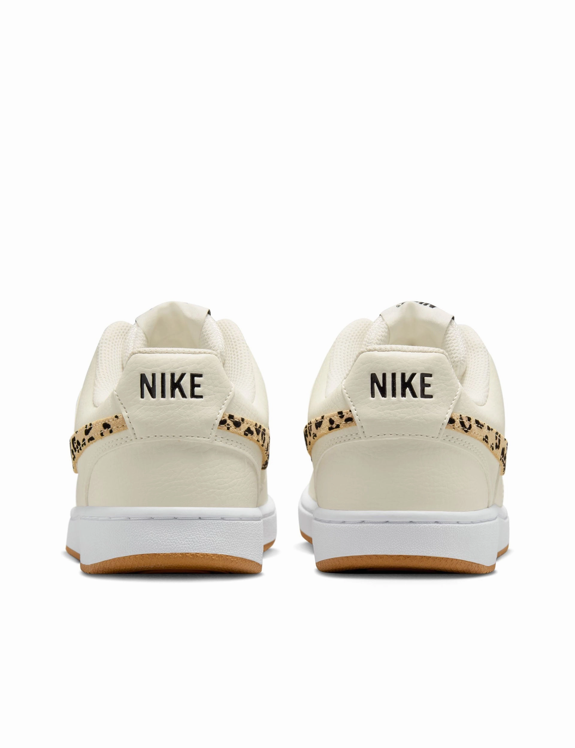 Court Vision Shoes - Sail/Black/White/Flax Nike Shoes Leather