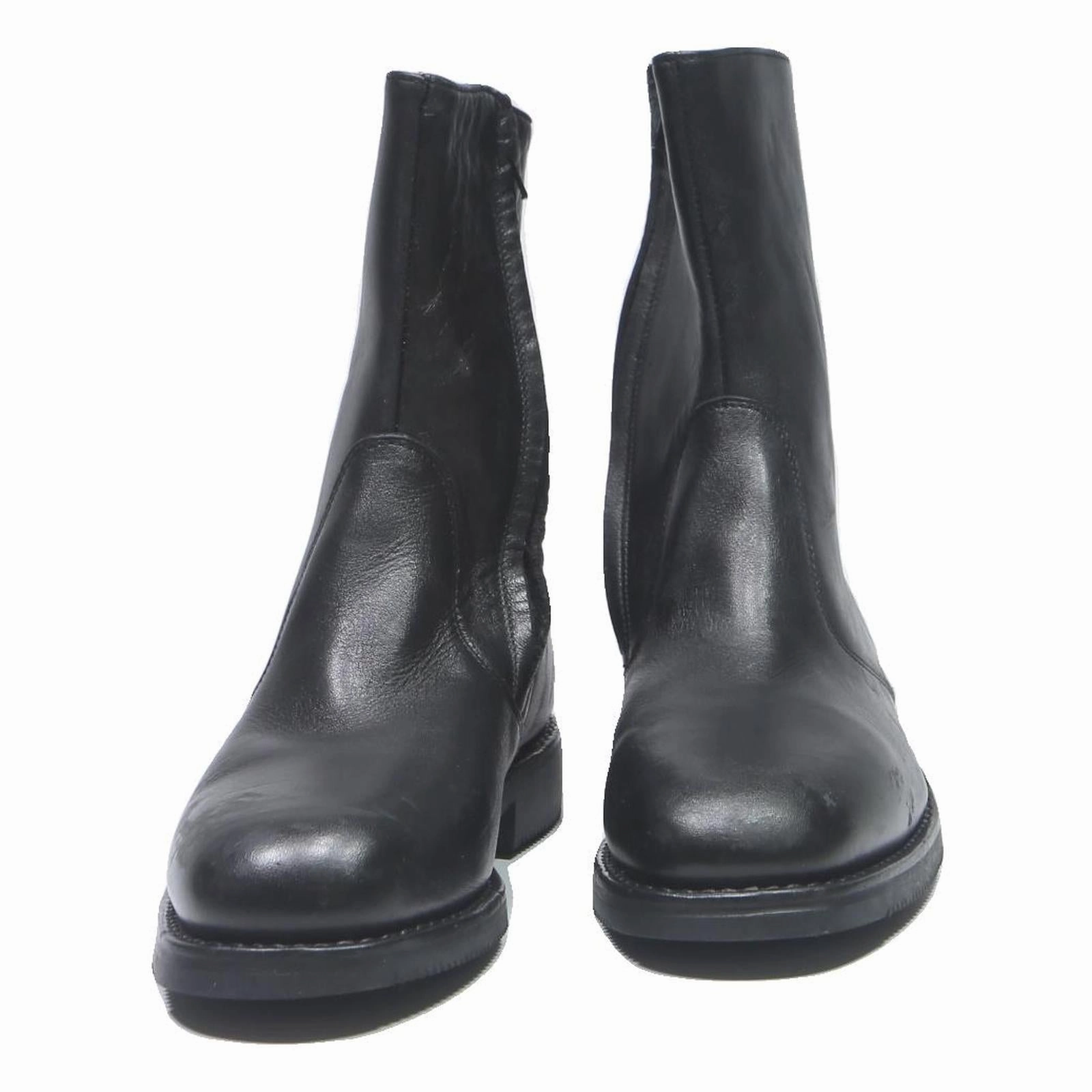 Boots Bates Tactical SAG Womens Black Leather Ankle Boots UK 6.5 Classic Zip-Up Comfortable