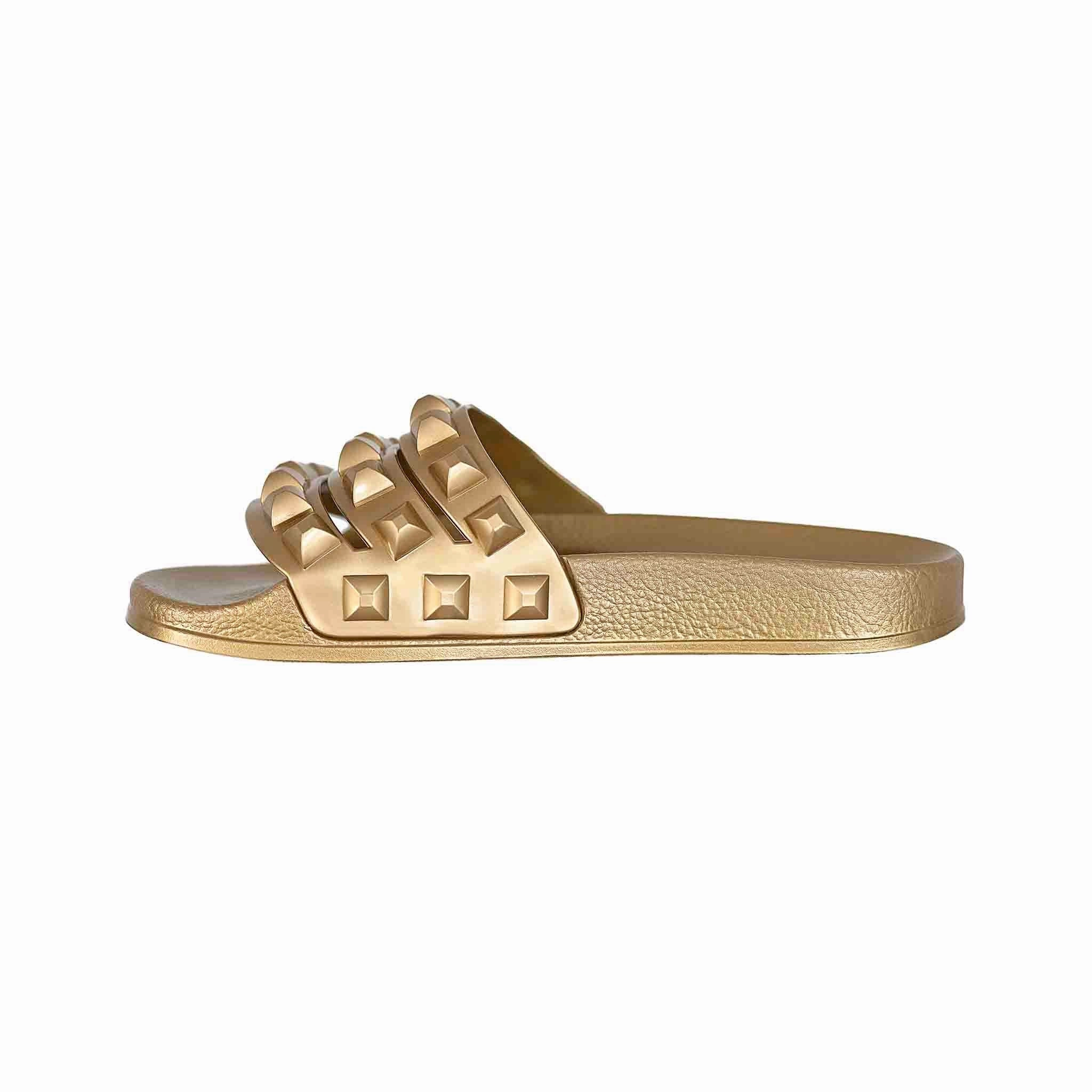 Shoe Slippers Carmen Sol Carmensita Slides - GOLD