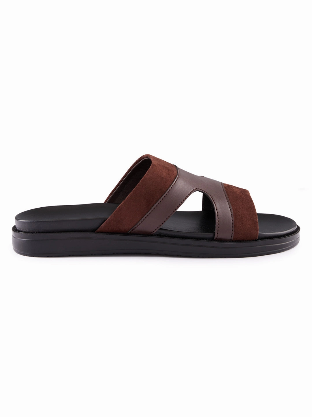 Regal Brown Men Smart Casual Suede Combo Sandals D&g Sandals