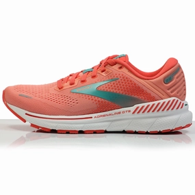 Brooks Adrenaline GTS 22 Women's Running Shoe - Coral/Latigo Bay/White Dressy Running Shoes