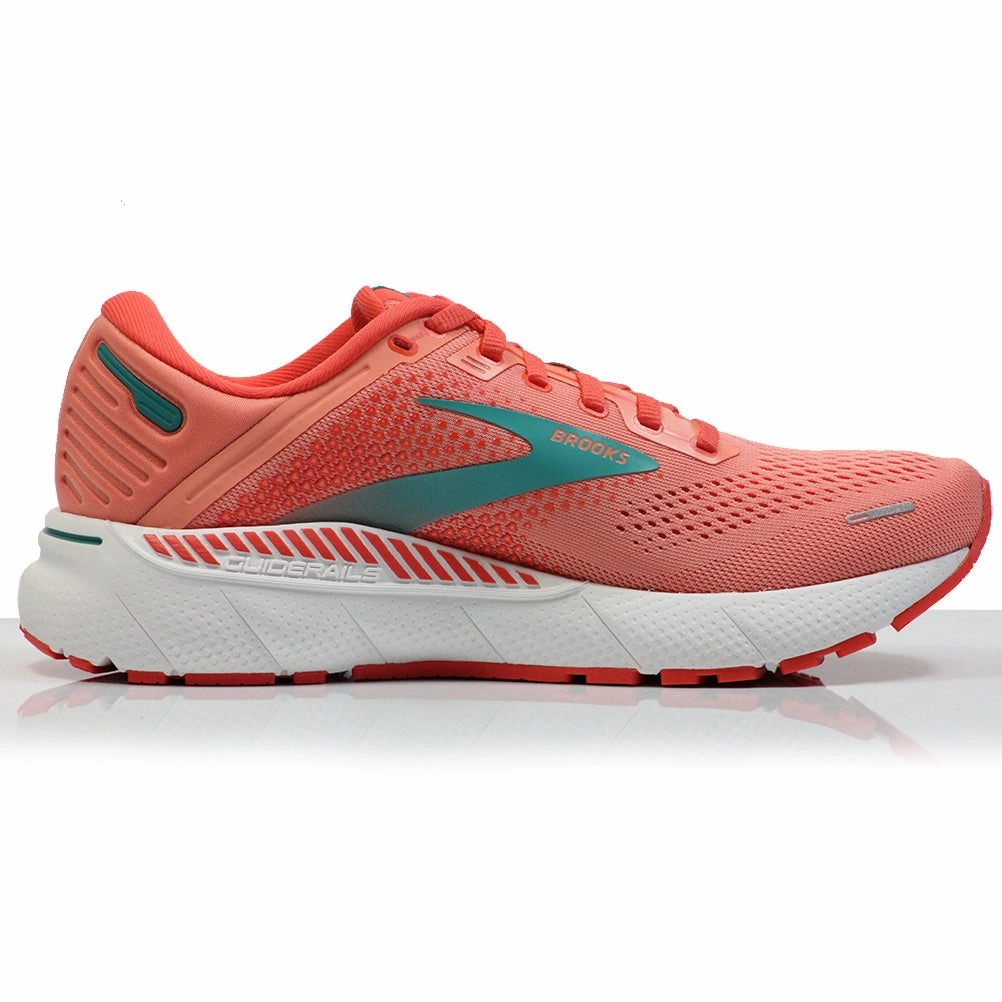 Brooks Adrenaline GTS 22 Women's Running Shoe - Coral/Latigo Bay/White Ghost Shoes Running