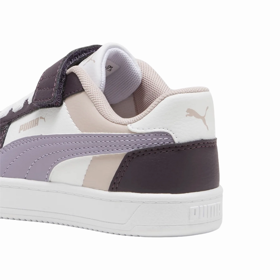 Puma scarpa sneaker da bambina con laccio elastico e velcro Caven 2.2 Block 394462-11 prugna-bianco Balance 574 Core Sneakers