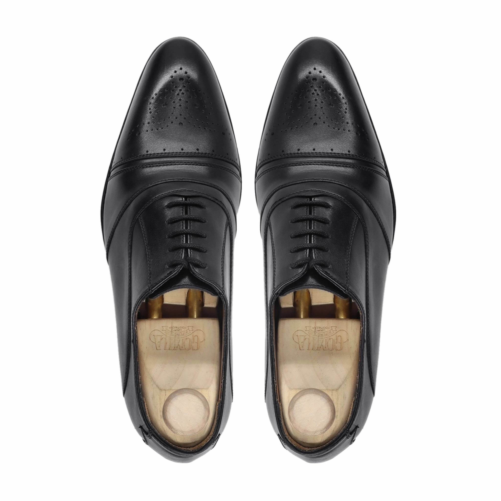 Olivia Palermo Oxfords Danika - Men's Black Calf Leather Oxford Shoe