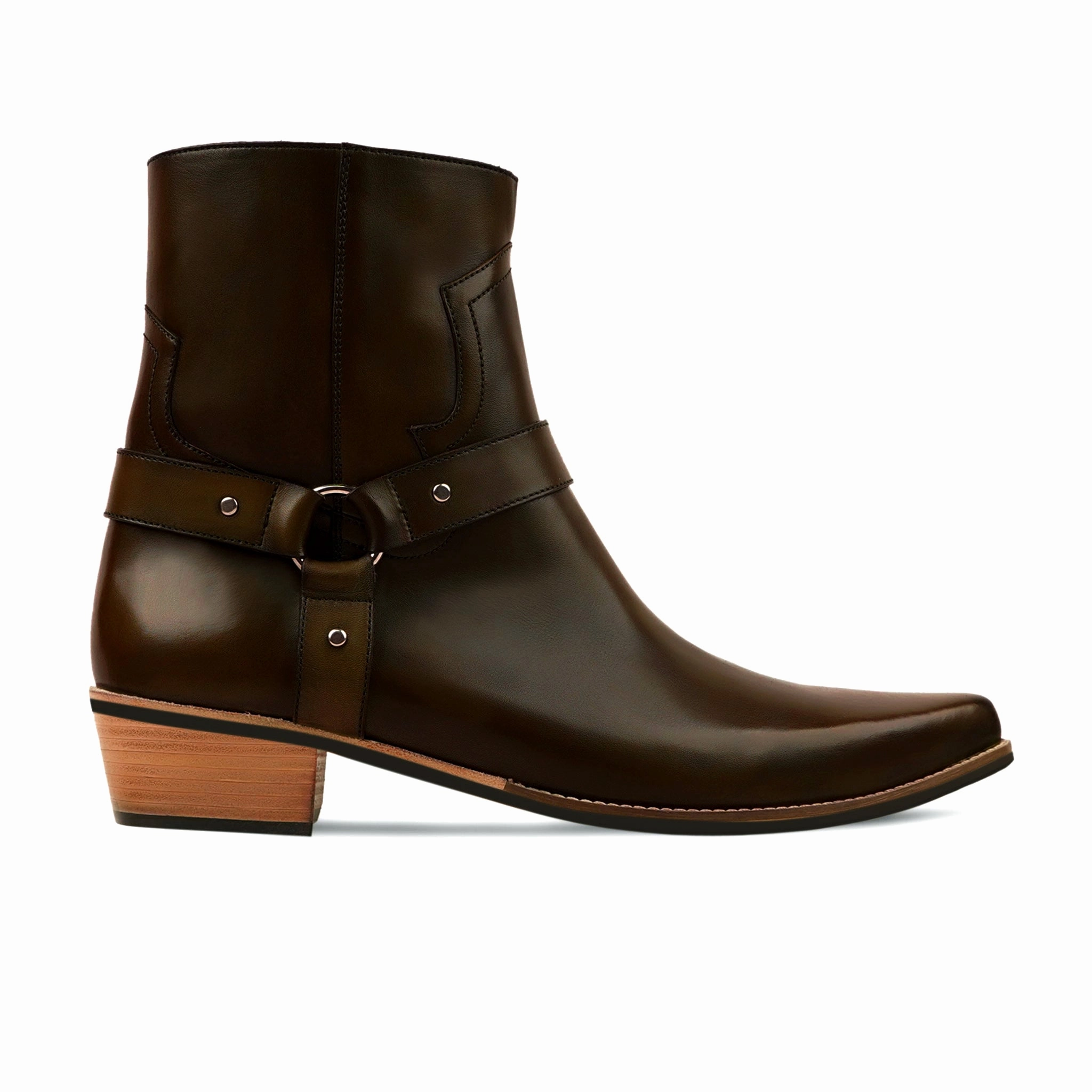 Dingo Boots Billi - Men's Dark Brown Calf Leather Jodhpur Boot
