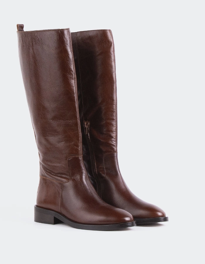 Quad Roller Boots Moyle Chestnut Leather