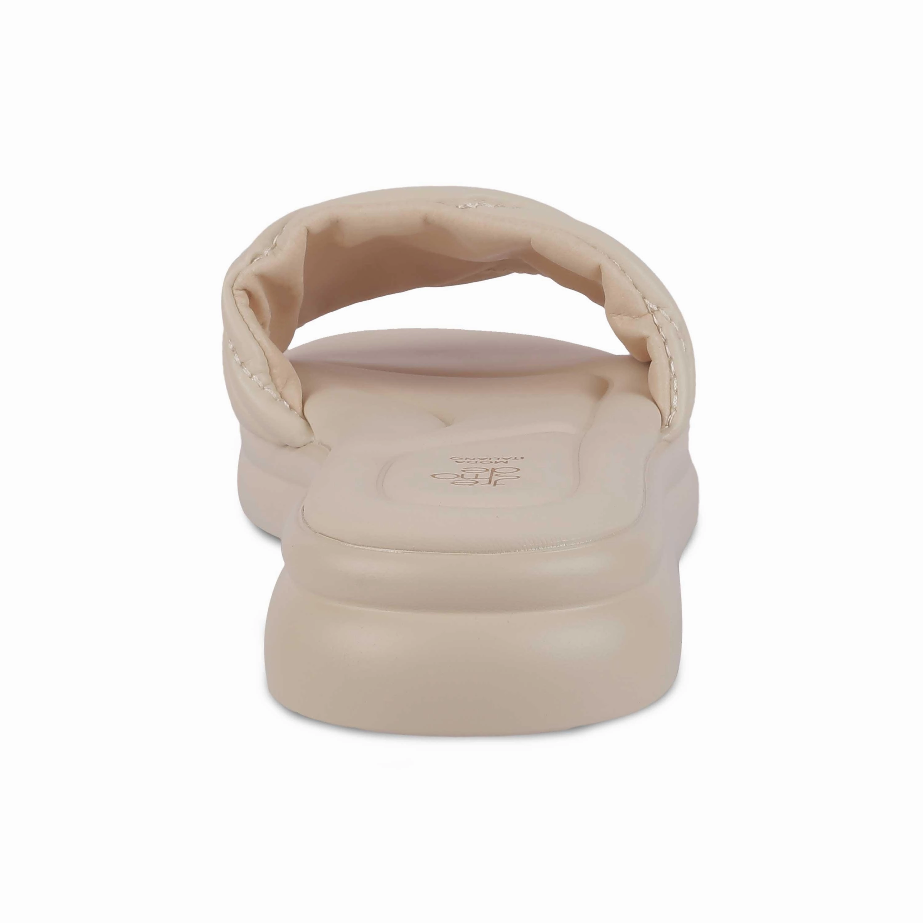 Tresmode Flatform Beige Women's Casual Platform Flats Emergency Flats Shoes