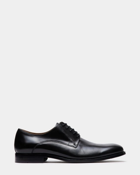 DAYMIN BLACK LEATHER Lace Up Evening Shoes