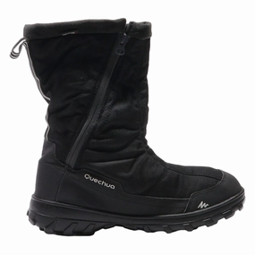 DECATHLON Snow Boots Black Synthetic Mens UK 6.5 Highest Rated Snow Boots