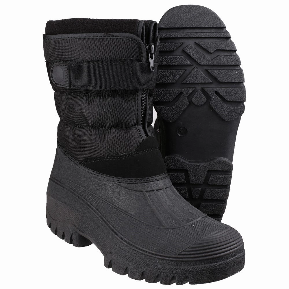 Snow Boot Size Chart Cotswold Chase Touch Fastening and Zip up Winter Boot