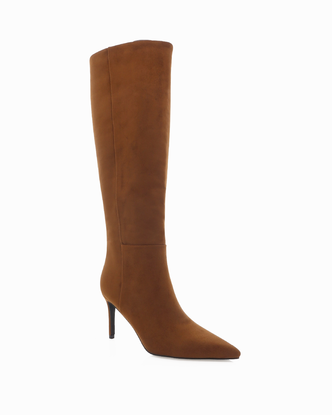 Padlock Knee High Boots DILAN - HAZEL SUEDE