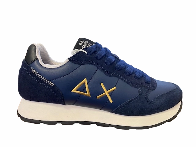 Sun68 scarpa sneakers da uomo Tom Classic in pelle Z42104 07 blu Sneakers Working Shoes