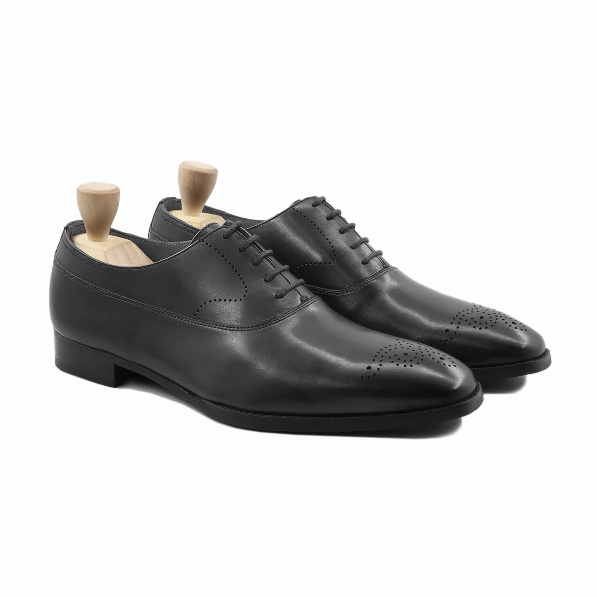 Donetsk - Men's Black Calf Leather Oxford Shoe Newton House Oxford
