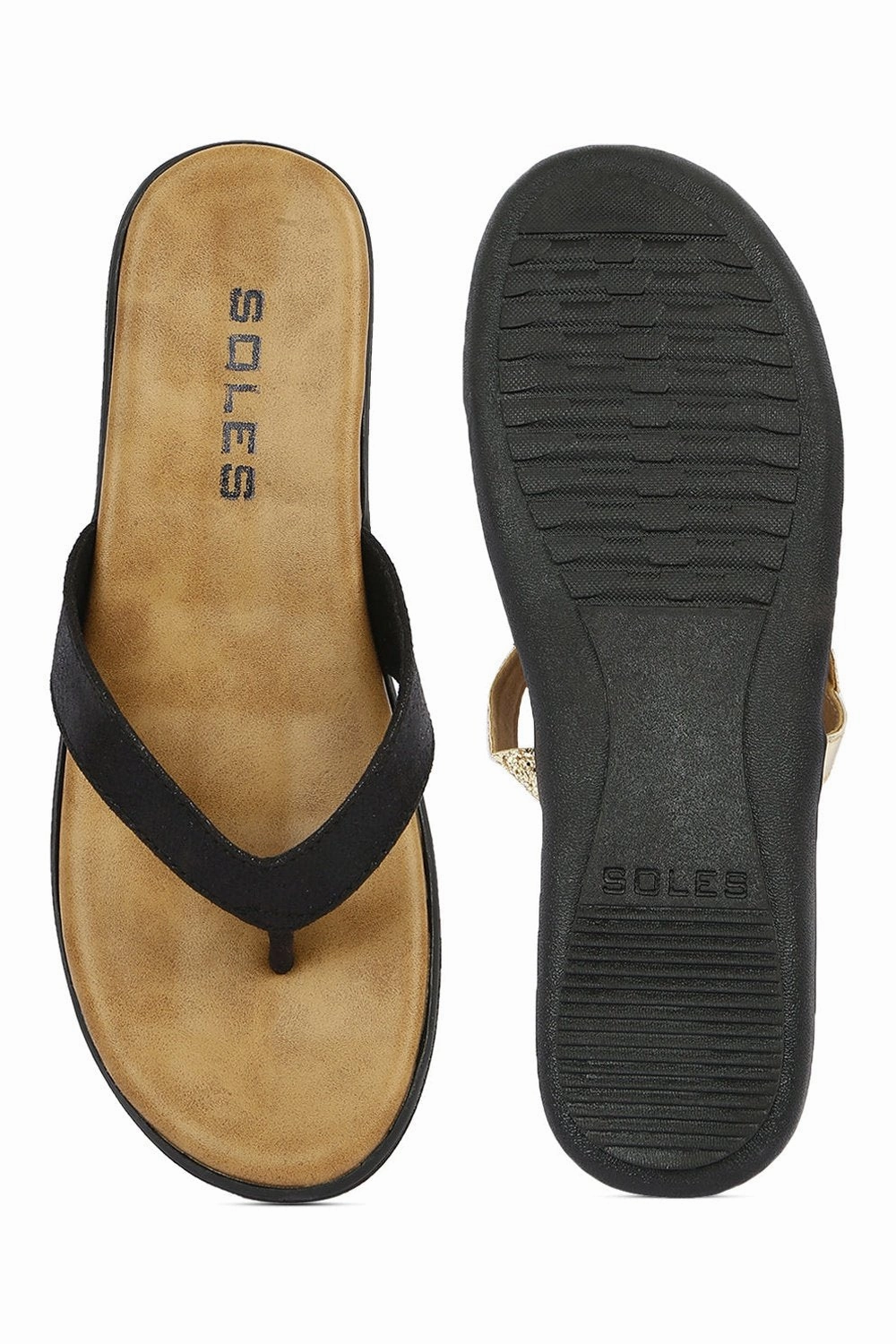 SOLES Classic Black Flat Sandals - Versatile Style for Any Occasion Sandals Grand St Lucian