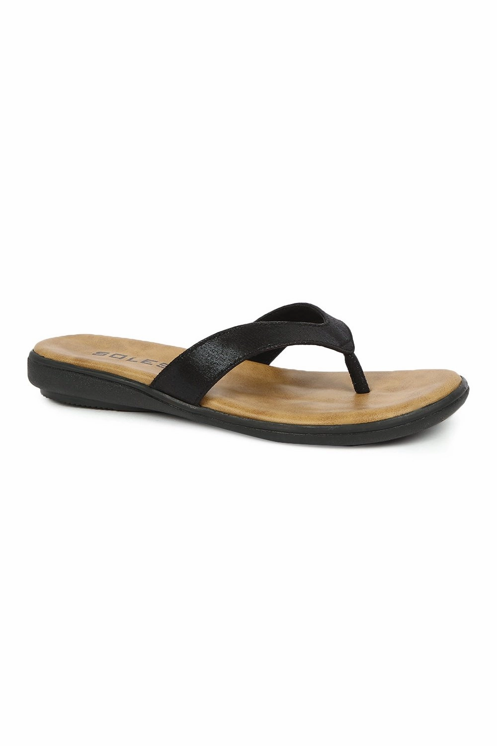 Danskin Sandals SOLES Classic Black Flat Sandals - Versatile Style for Any Occasion