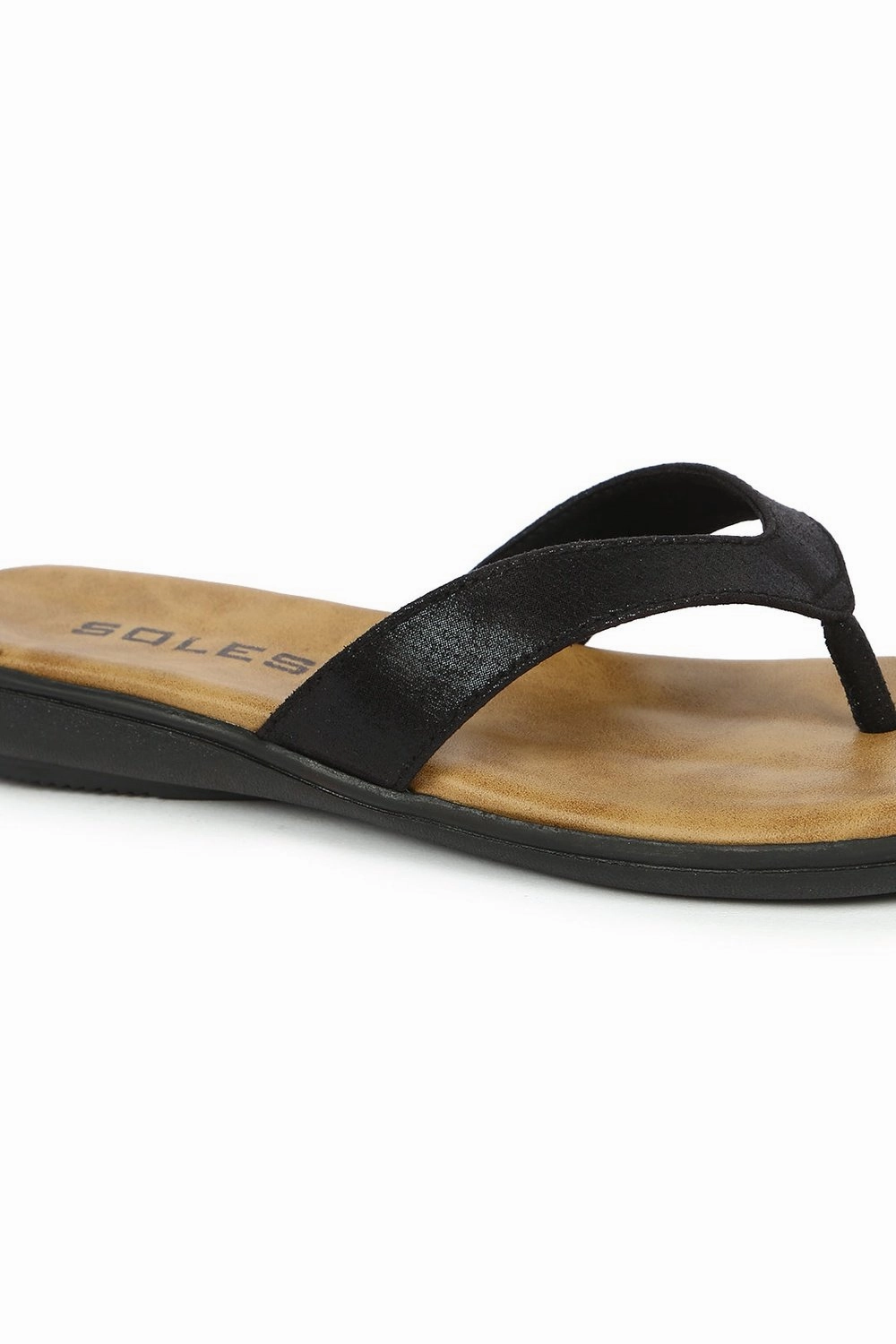 Sandals Mexico SOLES Classic Black Flat Sandals - Versatile Style for Any Occasion