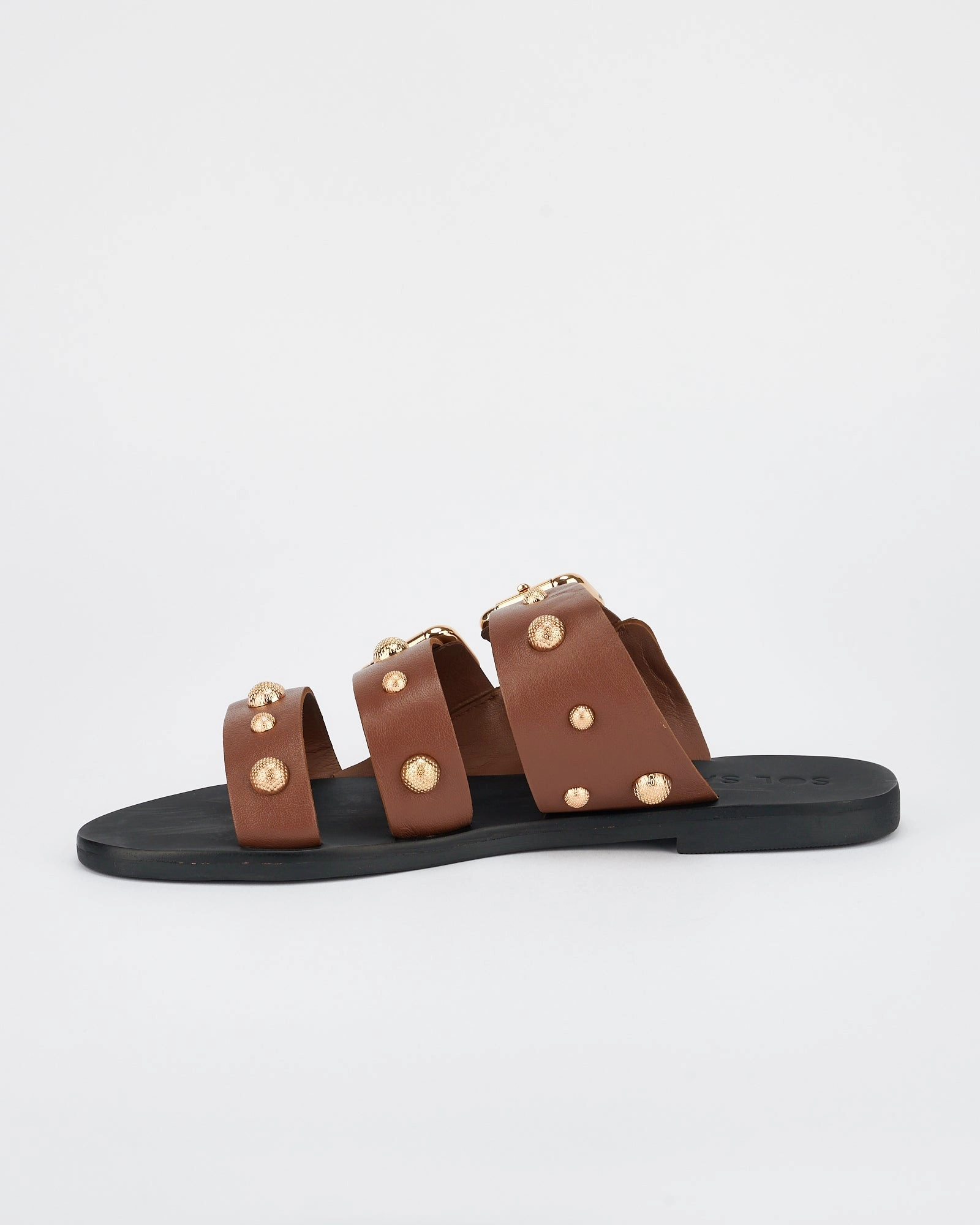 Hvar Slide Cocoa/Gold L Bean Slippers
