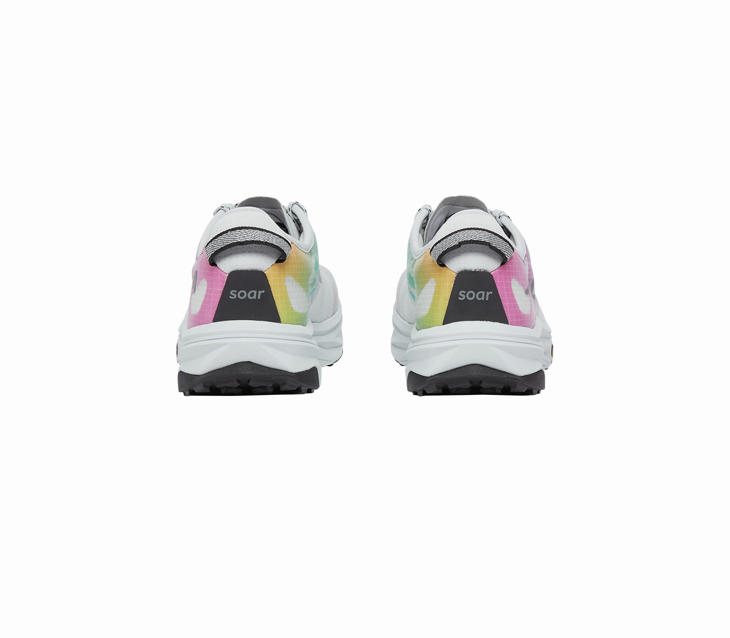 Morphlite Road-to-trail Running Shoes Women's SOAR X Altra Mont Blanc Carbon Trail Shoes | White/Rainbow