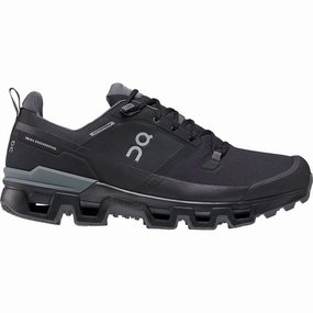 Men's On Cloudwander Waterproof, Black/Eclipse, 7 D Medium Diem Shoes