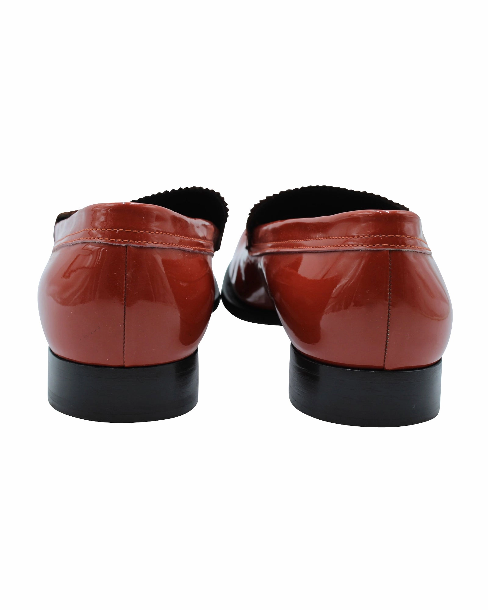 Dsquared2 High-Shine Penny Loafers in Red Leather Paul Green Patent Leather Loafers