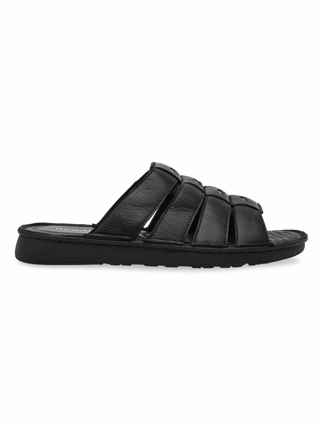 Regal Black Mens Casual Leather Sandals Ugs Sandals