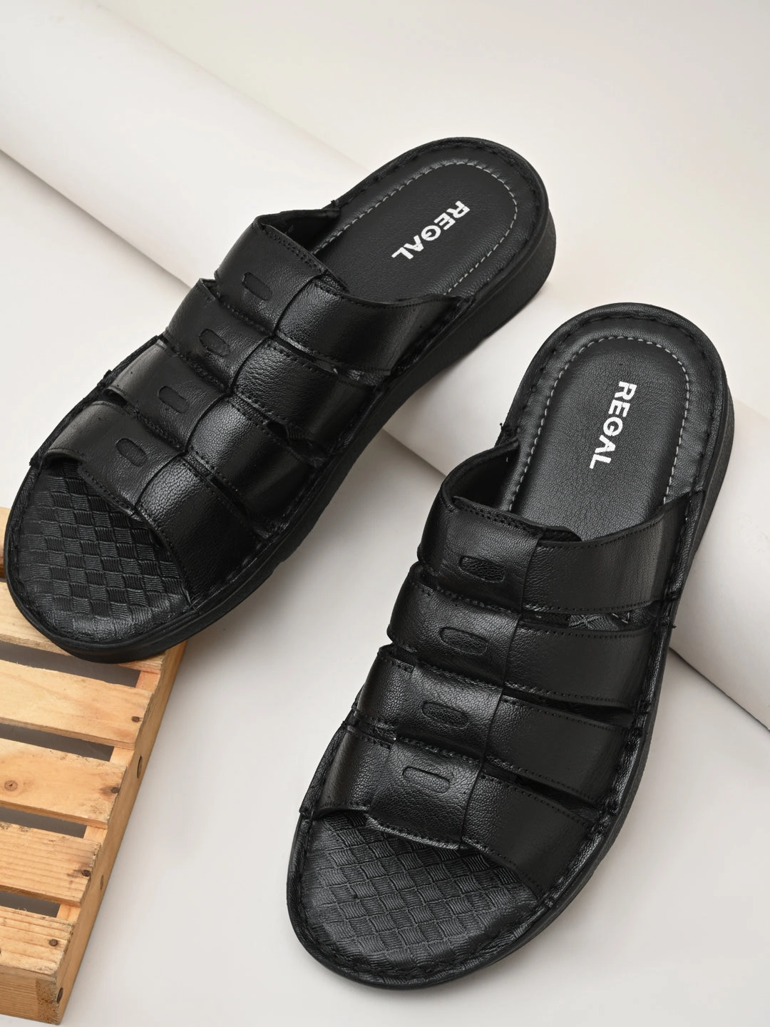 Key West Kino Sandals Regal Black Mens Casual Leather Sandals