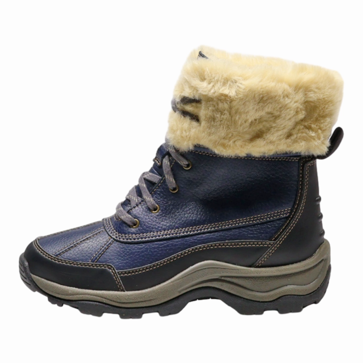 Snow Boots 11 Wide CLARKS Snow Boots Blue Synthetic Womens UK 4.5