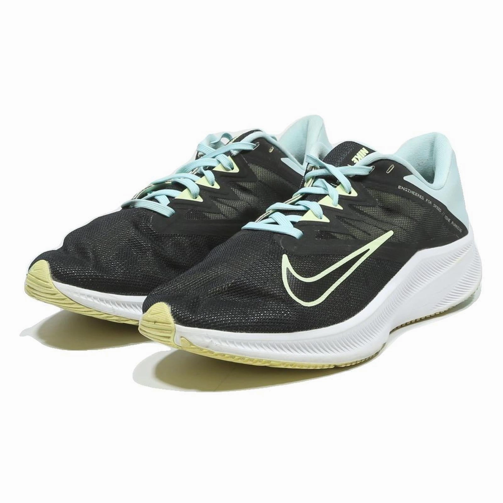 Nike Field General Casual Shoes NIKE Zoom Winflo 7 Womens Lightweight Running Shoes Black & Pastel Blue