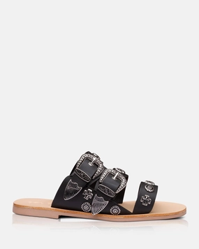 Eastwood Slide Black/Blonde Quiksilver Slippers