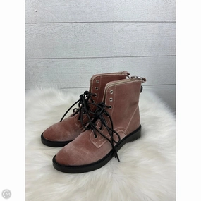 Boots Combat By Dolce Vita In Rose Gold, Size: 7.5 Canaly Lug Sole Block Heel Combat Boots