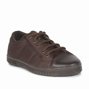 Gliders (Brown) Tennis School Shoes For Kids TENNIS-E By Liberty Tennis Shoes Ysl