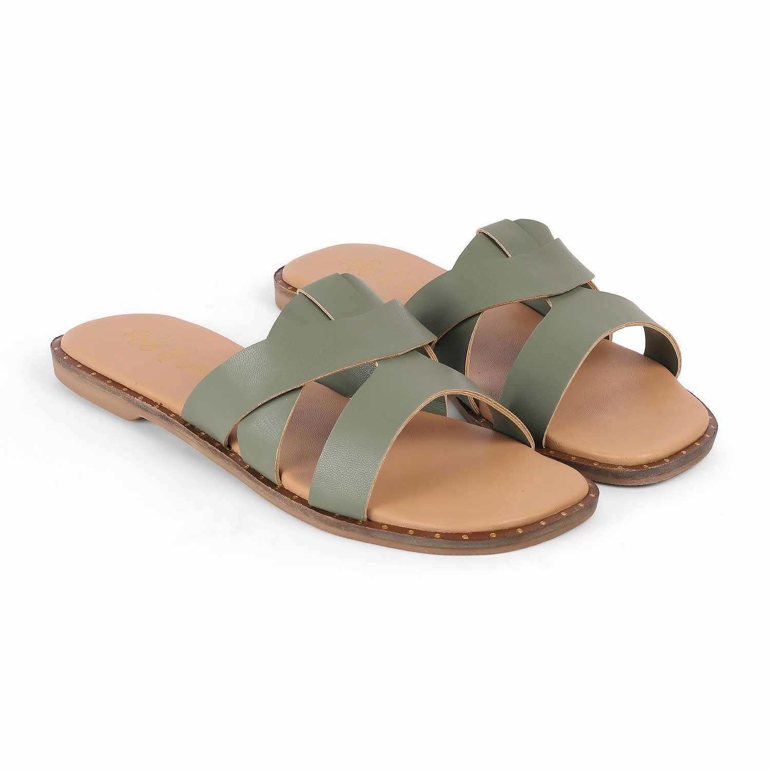 Tresmode Roja Green Women's Casual Flats Fast Flats Shoes