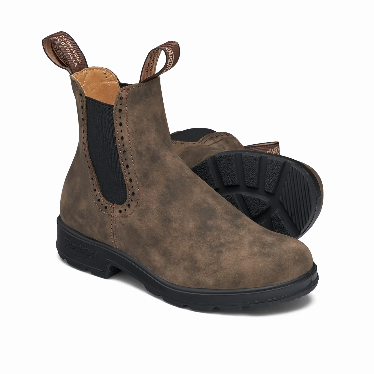 Chelsea Boots Doc Brown Blundstone 1351 - Original Women's High Top Rustic Brown