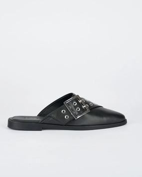 Wooster Slide Black/Silver Locals Slippers Hawaii