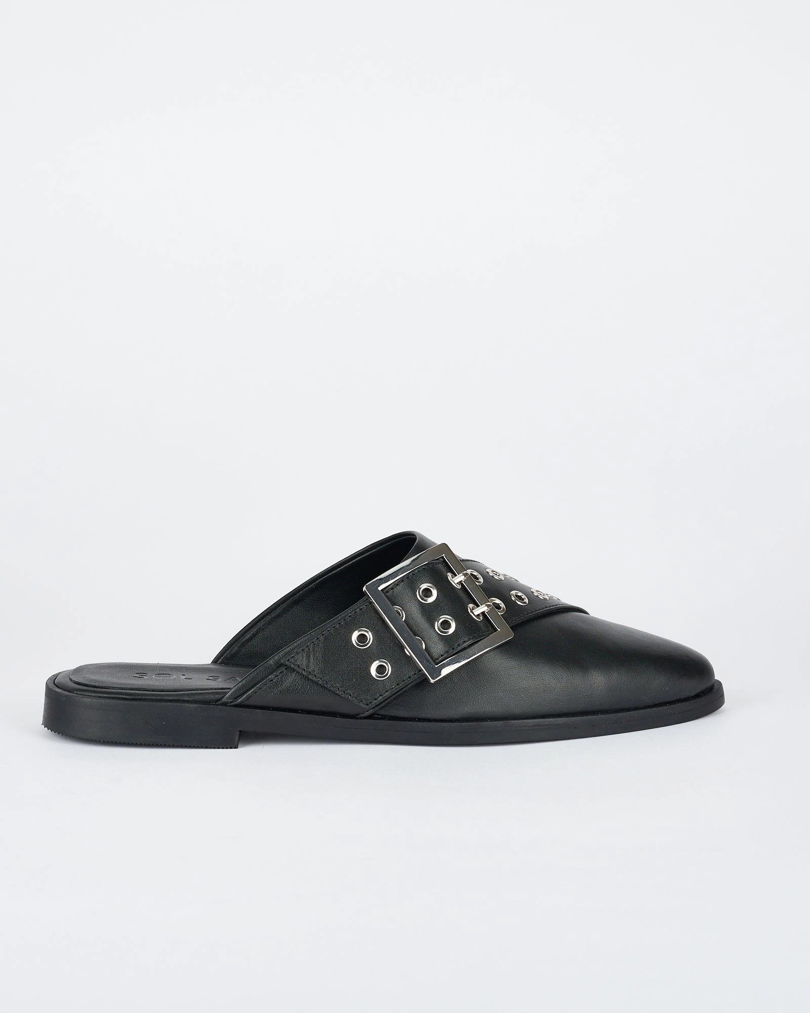 Wooster Slide Black/Silver I Slide Sandals