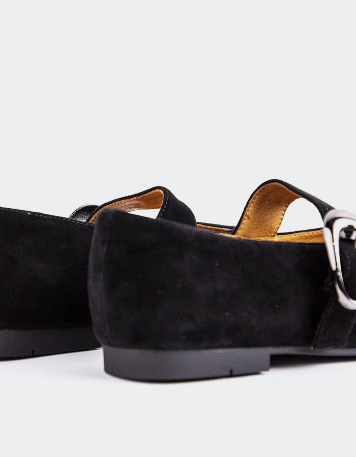 Nikole Black Suede Dr Comfort Shoes Mary Jane