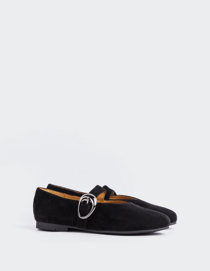 Margot Bow Mary Jane Native Shoes Nikole Black Suede