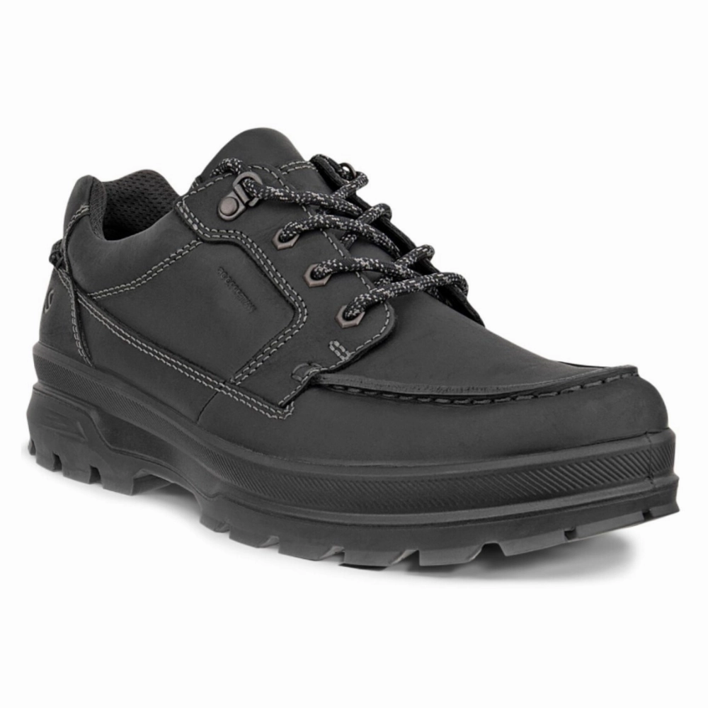 Waterproof Shoes Canada Ecco Rugged Track Waterproof Black Nubuck Shoe (Men's)