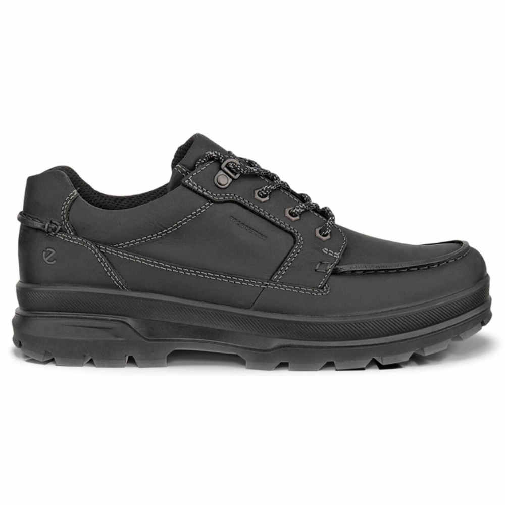 Terradora Low Height Waterproof Hiking Ecco Rugged Track Waterproof Black Nubuck Shoe (Men's)