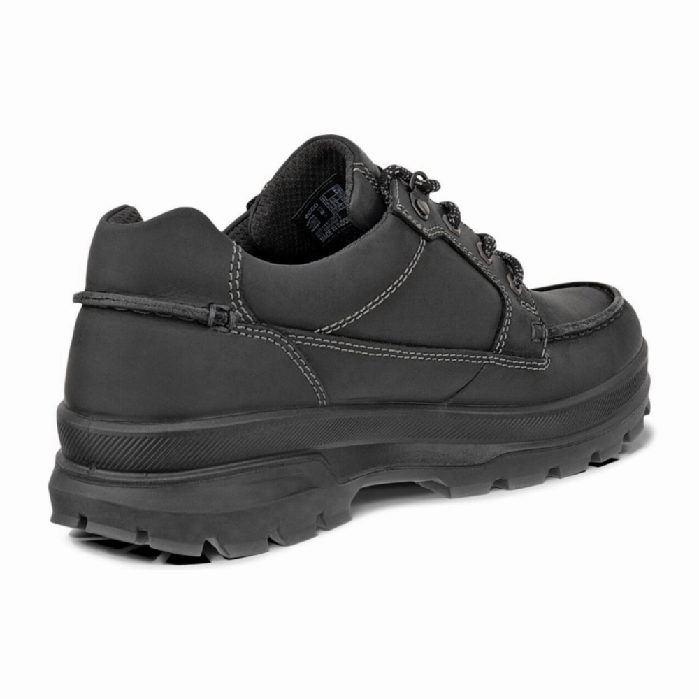 Vans Waterproof Shoes Mens Ecco Rugged Track Waterproof Black Nubuck Shoe (Men's)