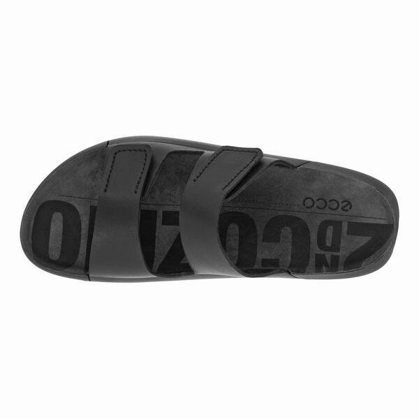 Ecco Women's 2nd Cozmo Two Band Slide - Black Flip&flop