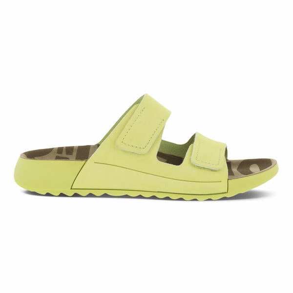 Tkees Flip Flops Ecco Women's 2nd Cozmo Two Band Slide - Sunny Lime