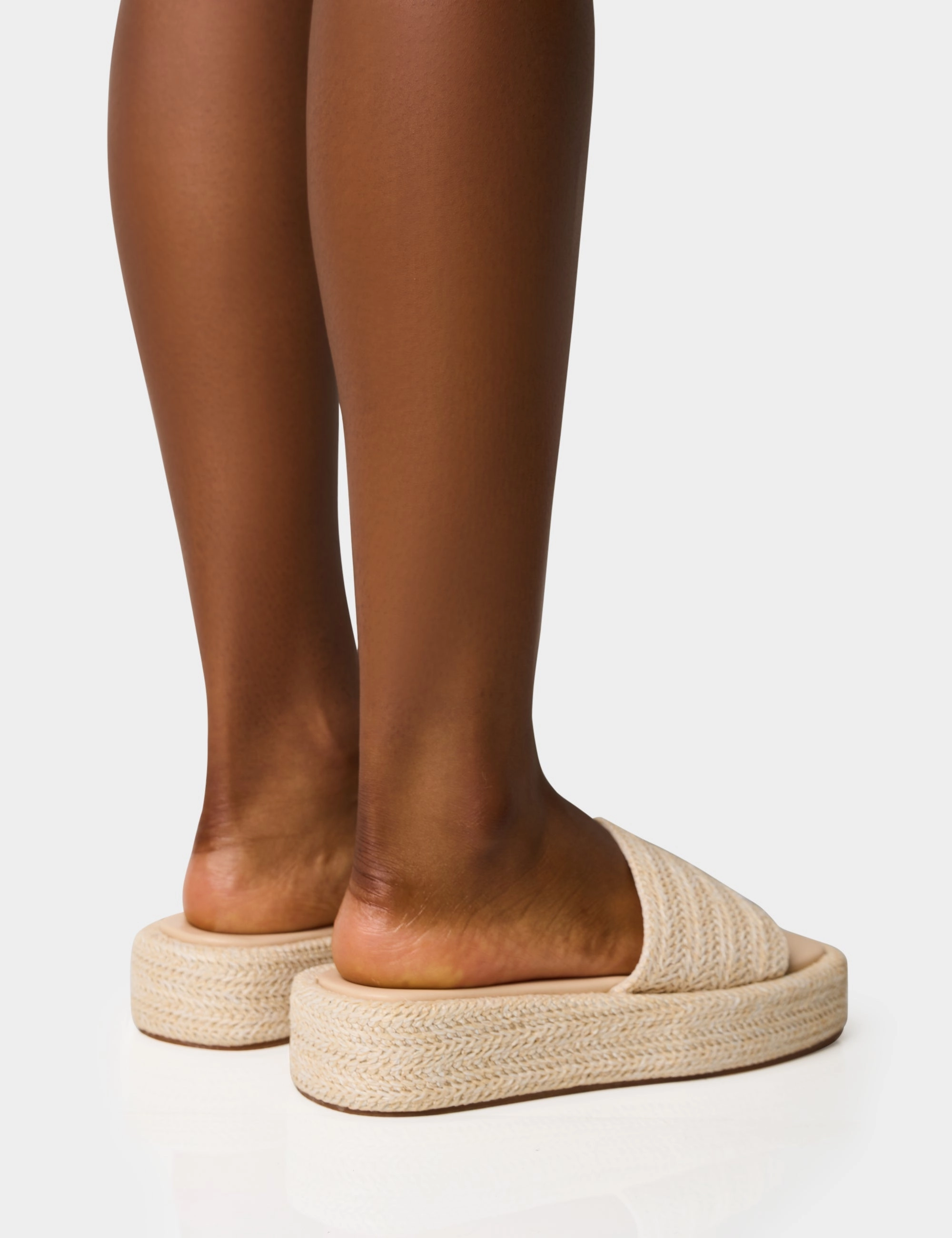 Veronica Sandals Eclipse Natural Raffia Platform Sandals