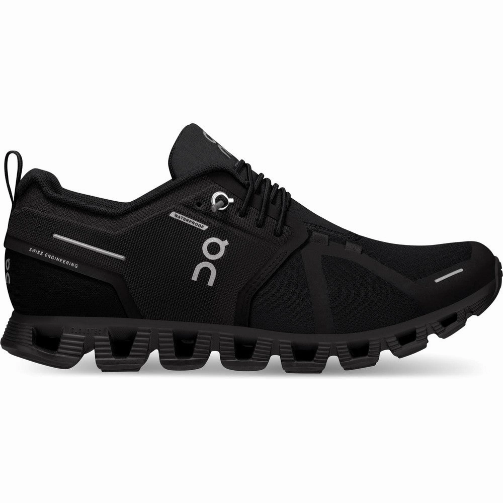 Men's On Cloud 5 Waterproof, All Black, 11.5 D Medium Waterproof Hiking Shoes Climbing