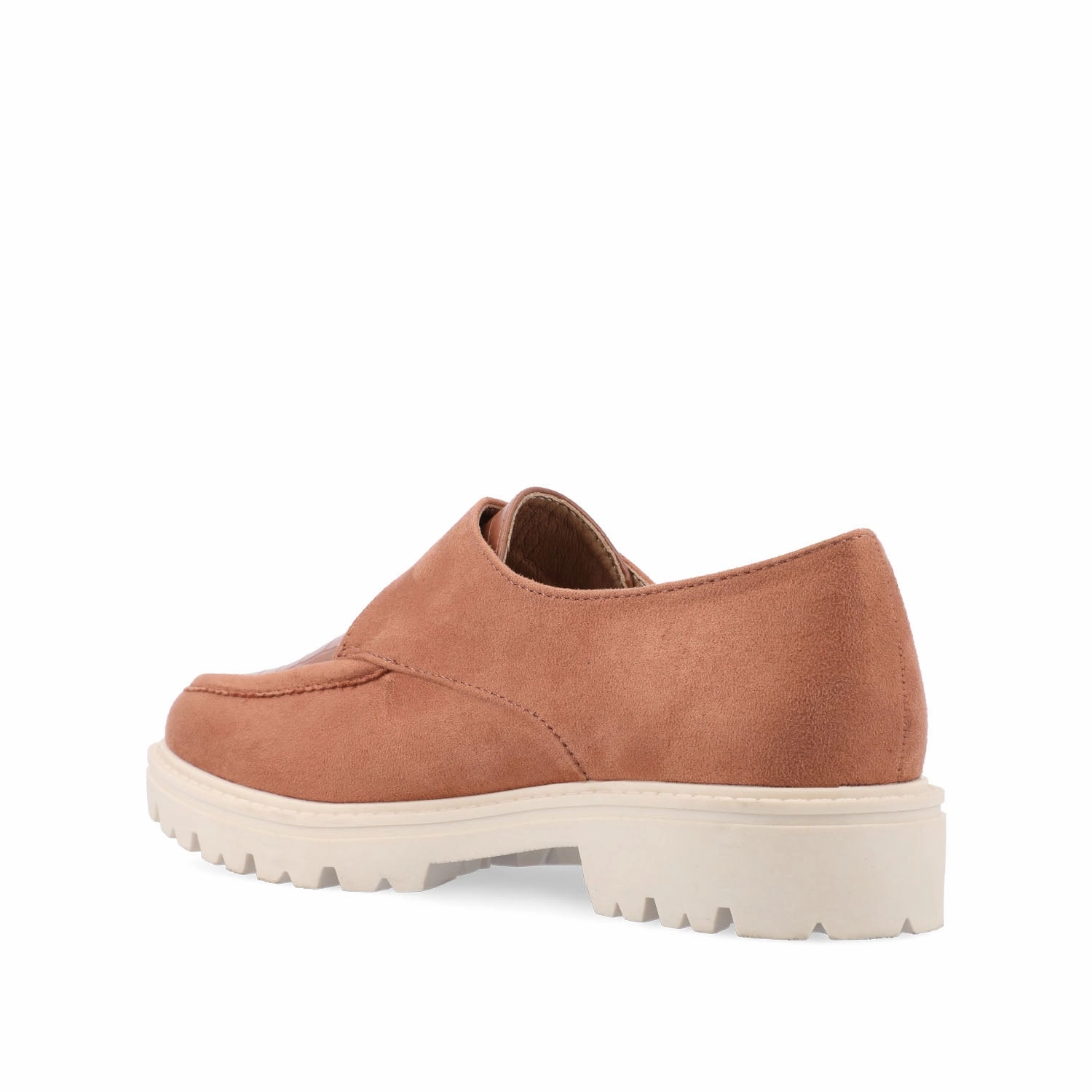 Cordovan Saddle Oxfords AZULA OXFORD FLATS IN VEGAN LEATHER