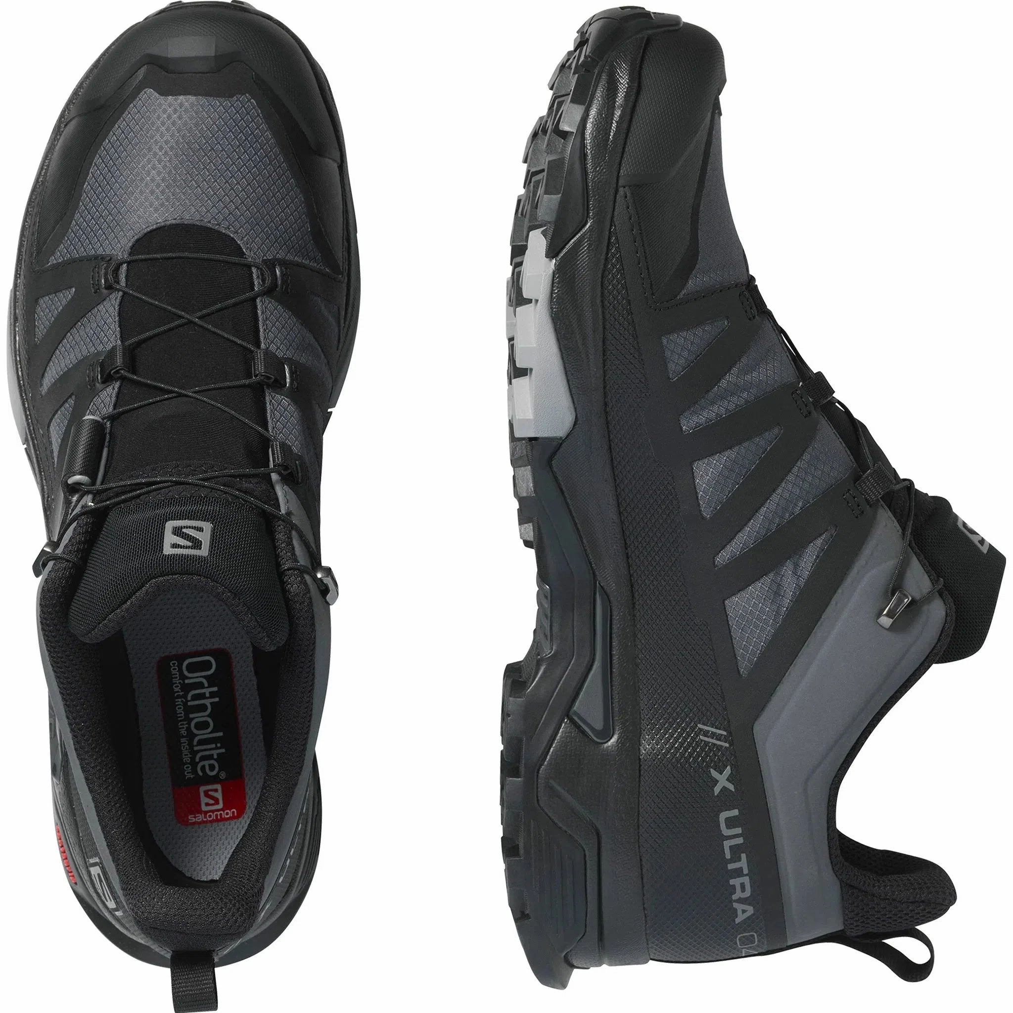 Men's Salomon X Ultra 4  wide GTX Magnet - Black - Monument Ultraventure Pro Trail-running Shoes
